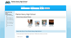 Desktop Screenshot of patrickhenryhighschool.net